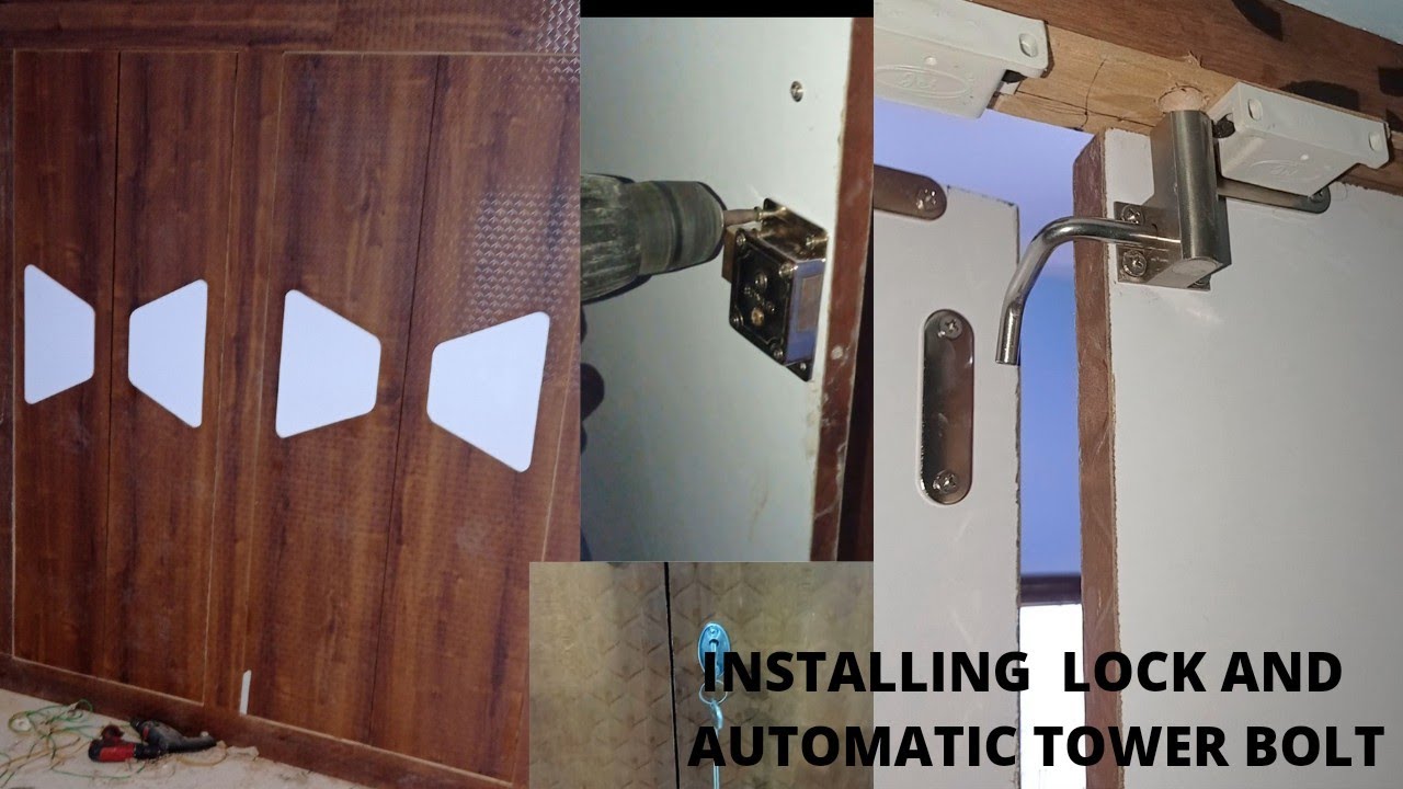 Cupboard में लॉक कैसे लगाए ! How To Install Lock With Automatic