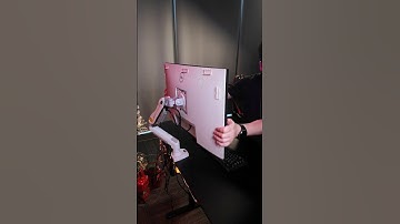 Clean look, max flexibility white monitor arm sale! #huanuo #monitor #fok