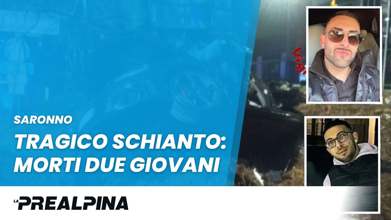 Saronno | Tragico schianto: morti due giovani - YouTube