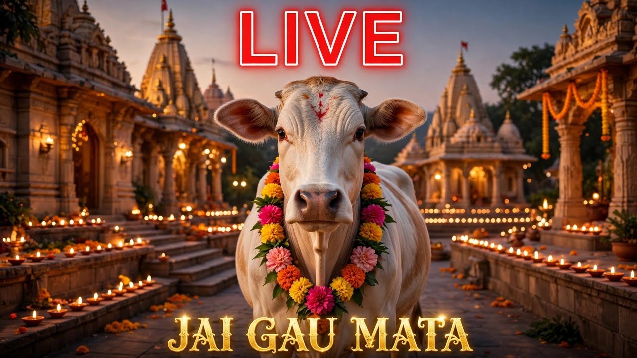 Jivan ke rang Jay Shri Radhe Radhe 🐂 🐄 🌹 🙏 Jay Gau Mata live darshan ...