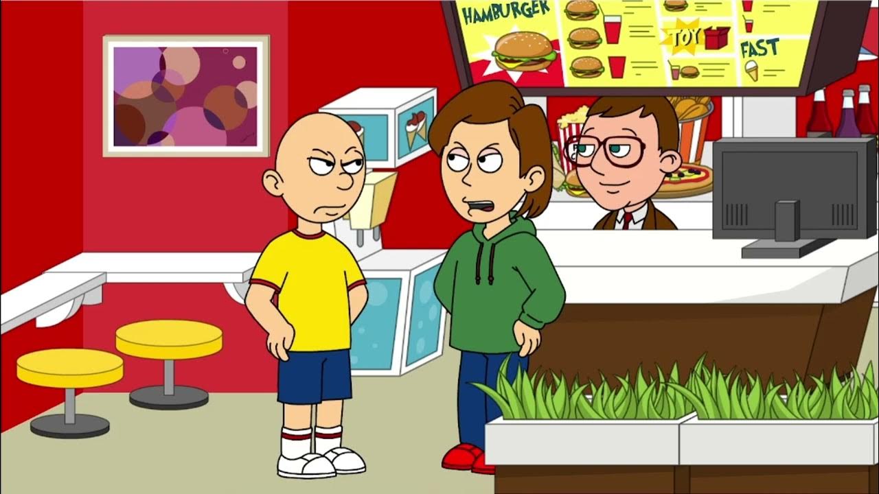 Caillou Misbehaves at Wendy's / Grounded YouTube