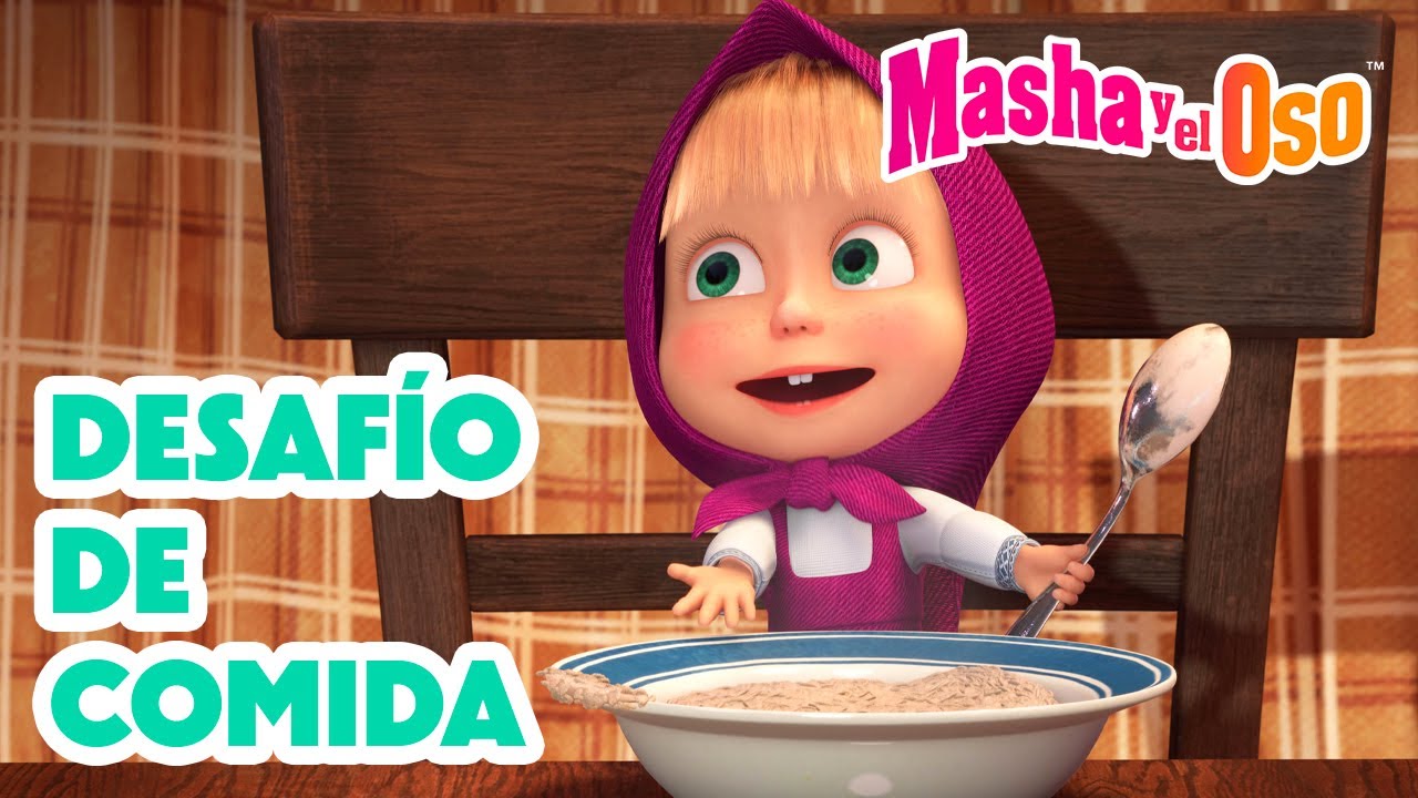 🍕 Desafío de comida 🍔🌮 Colección de dibujos animados 📺 Masha y el Oso Castellano