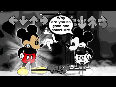 Mickey Vs Mickey but Remastered Mickey gets Colourful (Suicide Mouse But their are 2 Mickey)