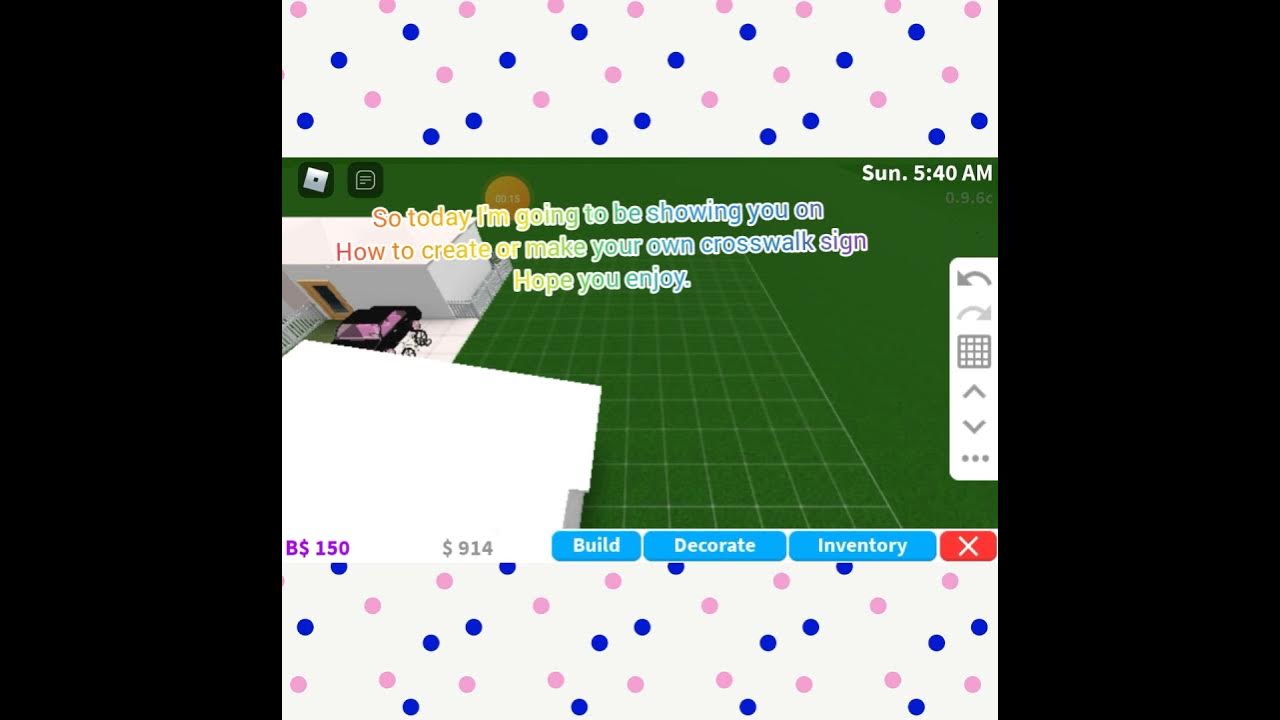 how to create your own crosswalk sign in bloxburg YouTube