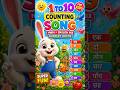 Learn 1 to 10 with Bunny 🐰 | Hindi + English Counting Song 🎶 #shorts #numberfun