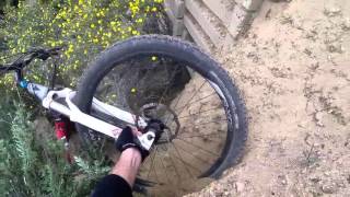 Mountain Bike CRASH! Rider walks away without a scratch.