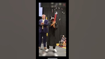 Thumbnail of BEST graduation walk EVER😱💥- Sebby Clemens Graduation Backflip Off Stage