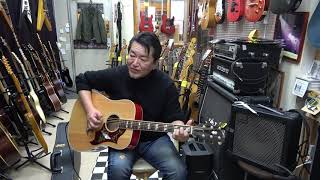 Gibson DOVE 2015年製 custom shop ギターフロンティア - YouTube