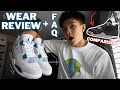Air Jordan 4 'Military Blue' (2024) | Wear Review &amp; FAQ | Jayden Nebril