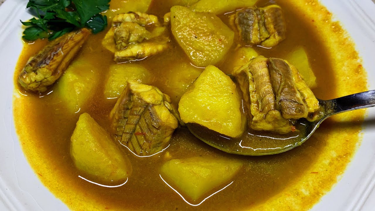 Como Hacer GUISO de PATATAS con PINTARROJA, Receta De PESCADO Tradicional y Fácil