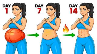 5 Min/day To Shrink Waist & Tighten Tummy In 14 Days! (standing Only Workout)