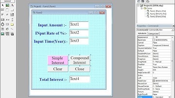 Simple Interest & Compound Interest Program in VB6 | Full Explanation with Real Example