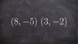 Learn how to use the slope formula to determine the slope between two points