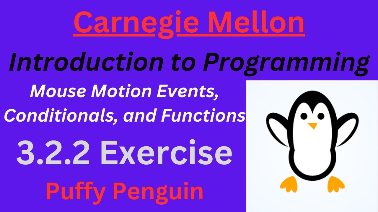 CM Intro to Programming  Unit 3 Lesson 2 Exercise: Puffy Penguin