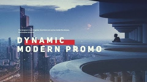 Modern Dynamic Intro (After Effects template)