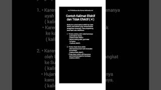 YH Bahasa dan Sastra Indonesia || Contoh Kalimat Efektif dan Tidak Efektif (4)