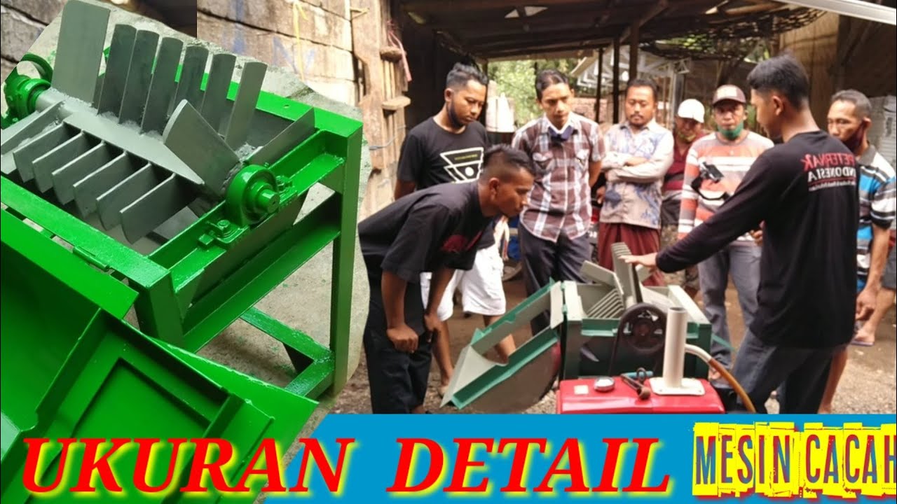 RAHASIA DAN UKURAN KOMPLIT MESIN CACAH SUPER HALUS PAKAN TERNAK KAMBING DOMBA SAPI KERBAU ENTOK ITIK