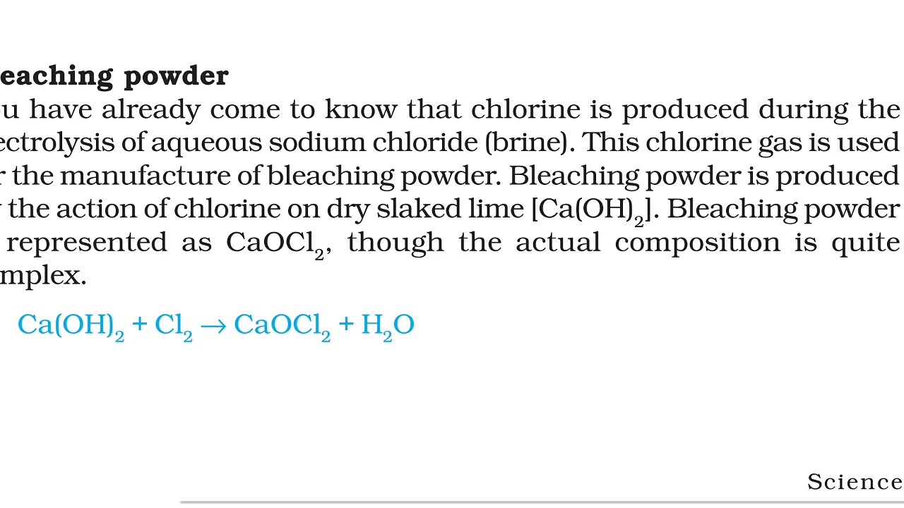 Bleaching Powder YouTube