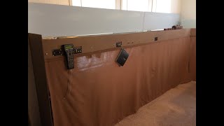 New Build 15 Part 1.. making removable Masonite backdrops on my shelf layout.