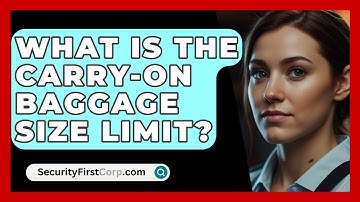 What Is The Carry-on Baggage Size Limit? - SecurityFirstCorp.com
