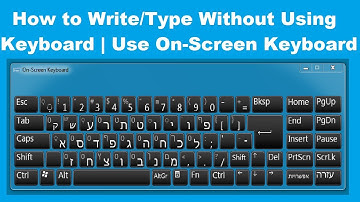 How to Write/Type with On-Screen Virtual Keyboard | No Physical Keyboard Needed! (Windows 7)