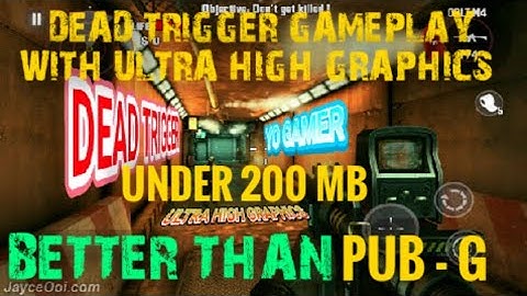 Dead Trigger Gameplay With Ultra High Graphics | best game under 200 mb for android | YO GAMER.