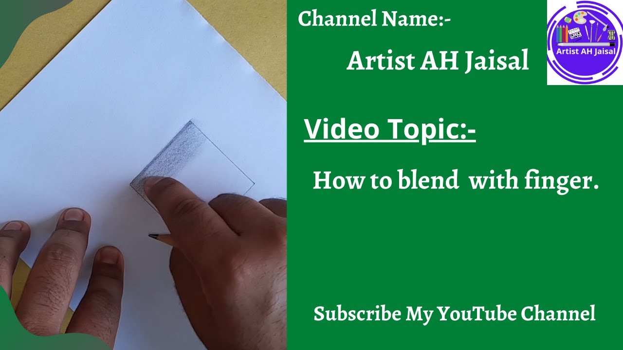 How to blend with finger / blending with finger . - YouTube