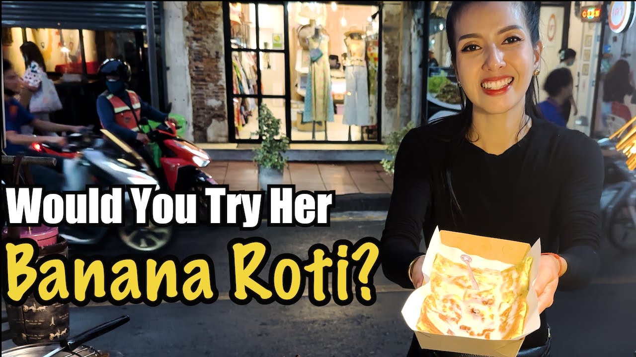 Meet The Most Gorgeous Roti Vendor In Bangkok - YouTube