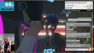 Zwift Insider Tiny Races (B) - with Pack Dynamics v4!