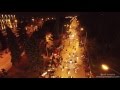 MASS motorcycle ride recorded from a drone - more than 500 bikes!