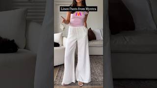 Linen Pants perfect for summer #trousers #myntra #hm