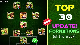 Top 30 Best Unique Formations In eFootball 2024 Mobile || New Best Formation Of The Week ?