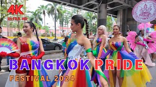 [4K UHD] BANGKOK PRIDE FESTIVAL 2024 | LGBTQ+ Pride Parade Pride Month