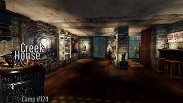 Fallout 76 Camp Build | Creek House | Clean // Modern // Bridge