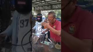 Welding Tutorial 😂-credits to owner📹 #philippines #welding #job #funny #shorts #fyp
