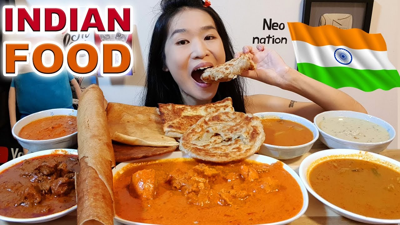 INDIAN FOOD FEAST!! Dosa Thosai, Chicken Tikka Masala, Mutton Curry | Mukbang w/ Asmr Eating Sounds