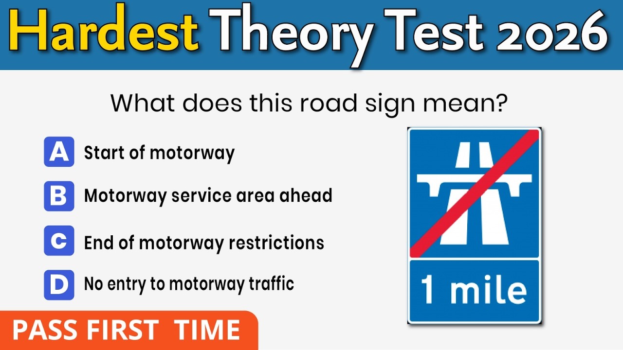 Theory Test 2026 UK Revision | DVSA Latest Questions and Answers | Pass ...