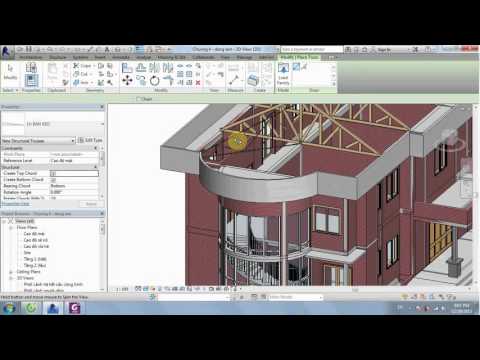 Video REVIT - VẼ KẾT CẤU MÁI - youtube
