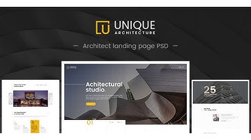 Unique - Architecture & Interior PSD Template | Themeforest Website Templates and Themes
