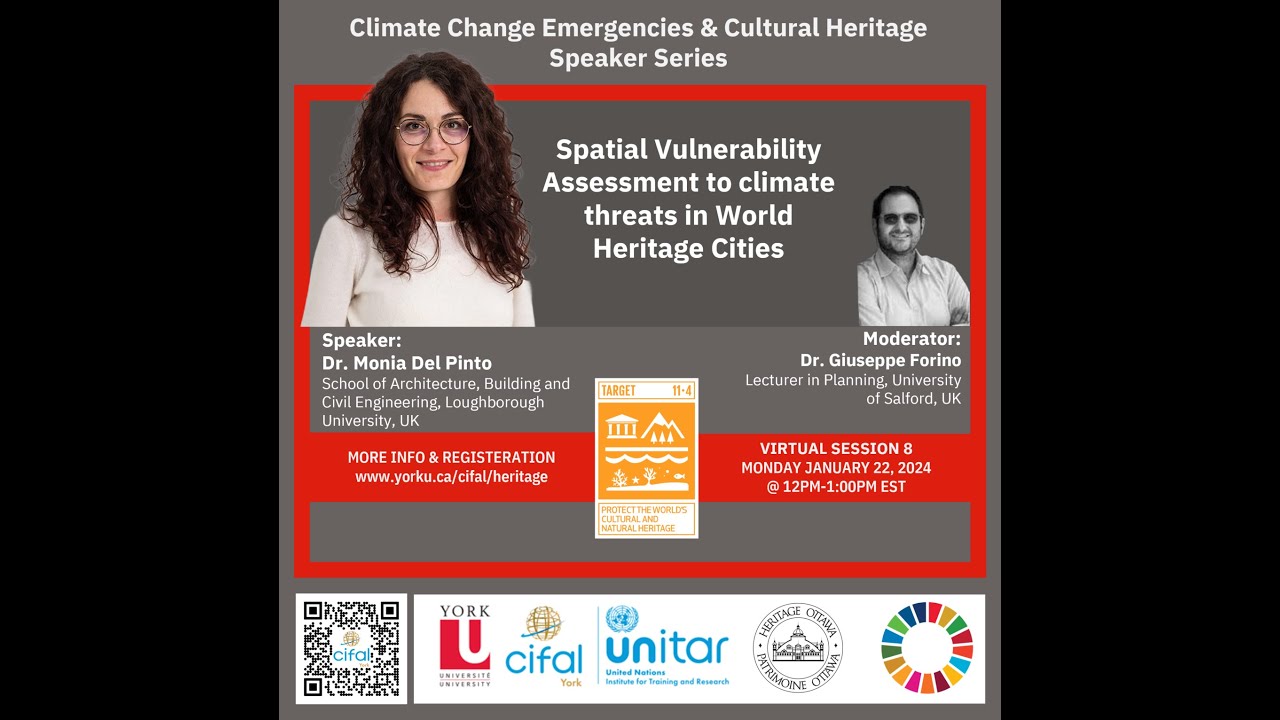 Climate Change Emergencies & Cultural Heritage Speaker Series - YouTube