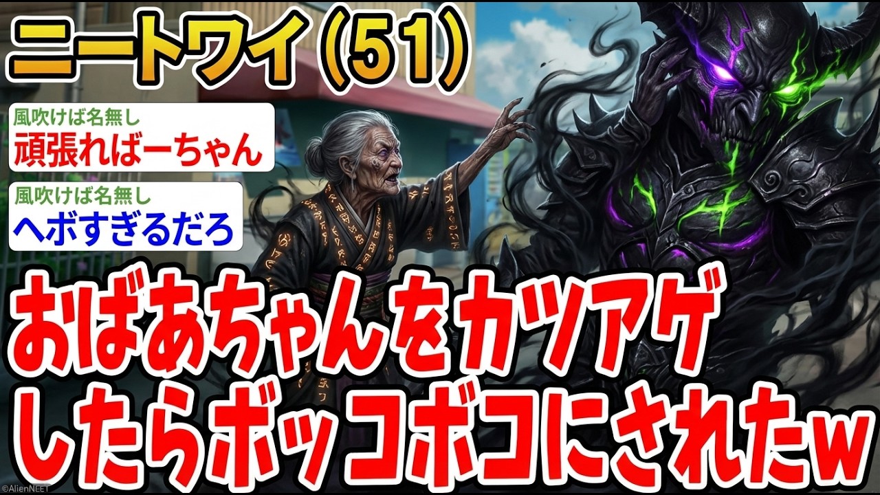 【アホの殿堂】  おばあちゃんをカツアゲしたらボッコボコにされたw 【2ch爆笑スレ】