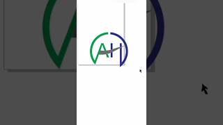 AH logo Design. #logo #logodesign #corel