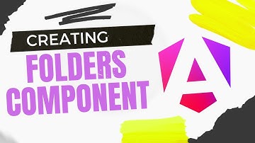 Angular & PrimeNg #10 - Creating Folders