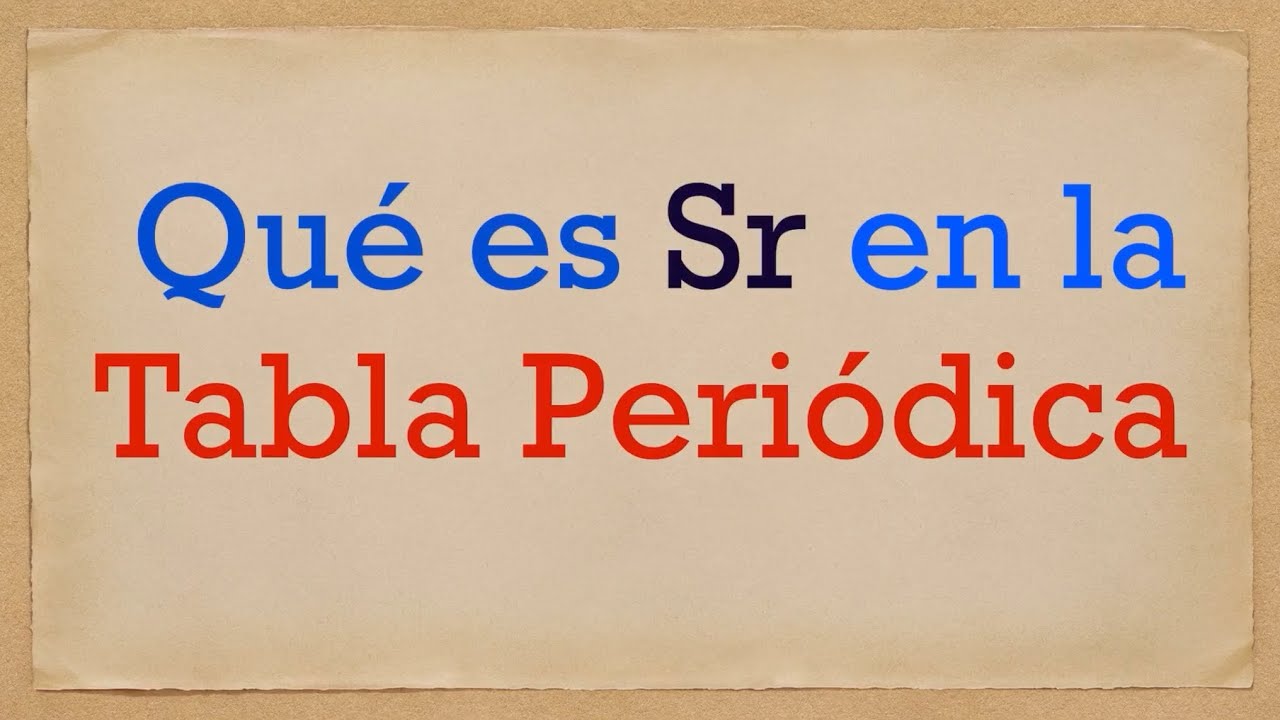 Sr Que Es