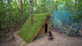 How to Build the Most Beautiful Grass Roof Luxury Villa by Ancient Skill