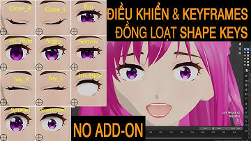 Animation Mặt nhanh bằng trình điều khiển Shape Keys - không ADD-ON (in Blender)