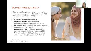 2025.02.06 SOCCA.Avramović Webinar: Advancing Communication Partner Training following Brain Injury