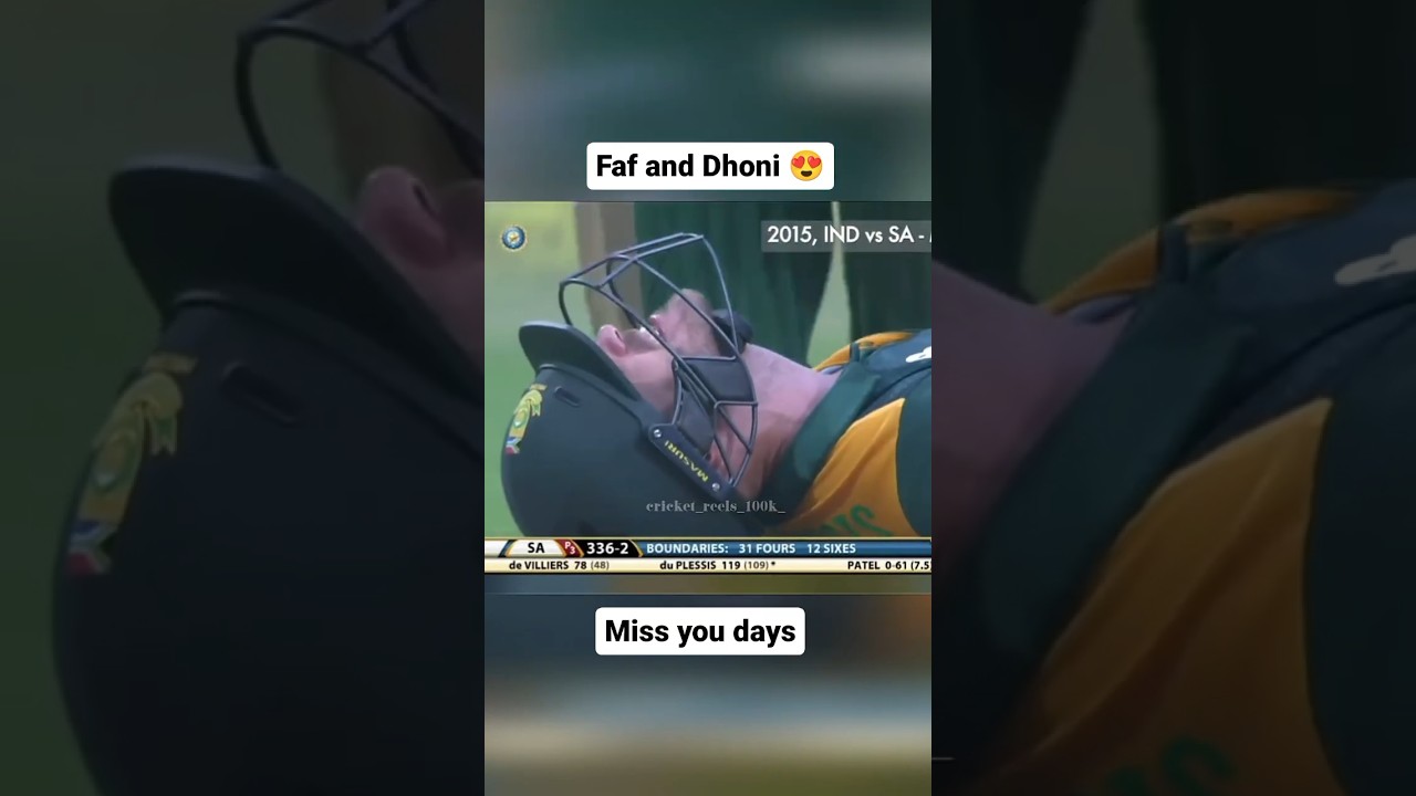 "MS Dhoni Faf du Plessis ko Tang Mein Lagi Choton Ka Ilaj Kar Rahe Hain"