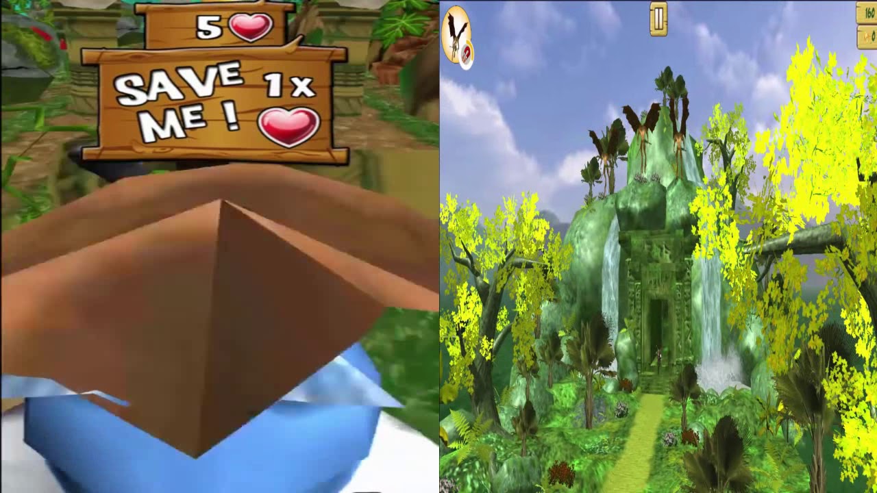 Super Monster Temple Dash 3D vs Run away from temple lost jungle