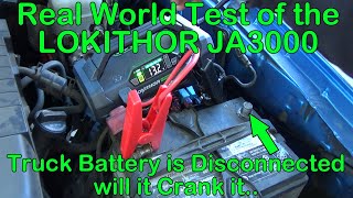 Real World Test of the LokiThor JA3000 Jump Starter Air Compressor Emergency Unit.
